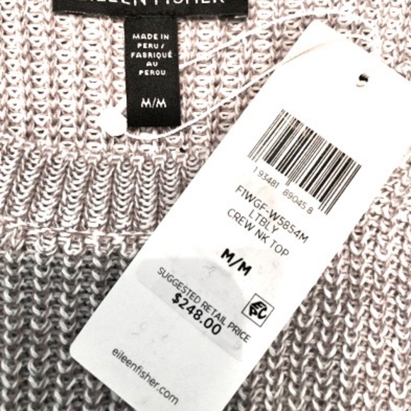 Eileen Fisher Light Barely Knit Top - Picture 6 of 6